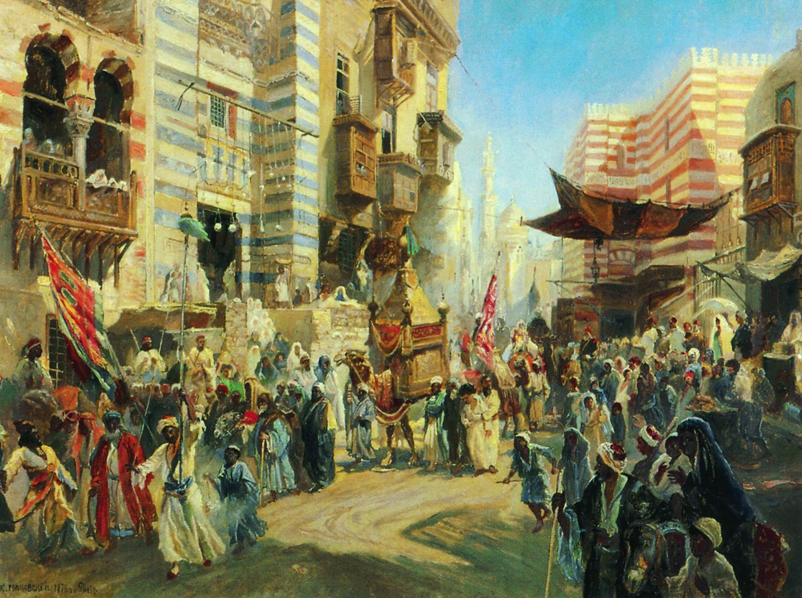 Маковский К.. Праздник перенесения священного ковра из Каира в Мекку. 1876