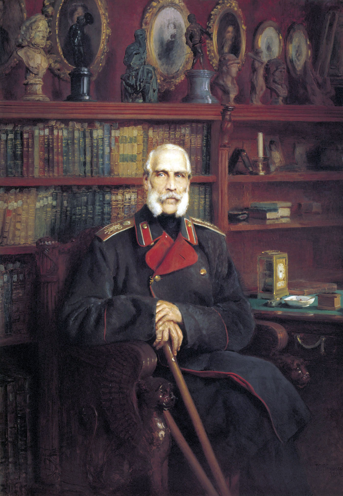 Маковский К.. Портрет графа Сергея Григорьевича Строганова. 1882