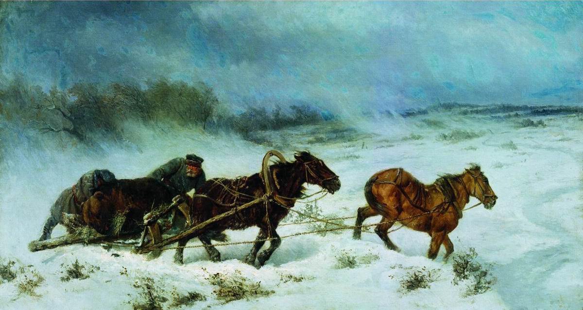 Сверчков Н.. Охота на медведя. 1885
