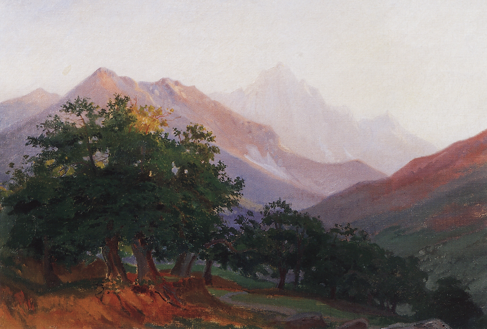 Ге Н.Н.. Дубы в горах Каррары. 1868