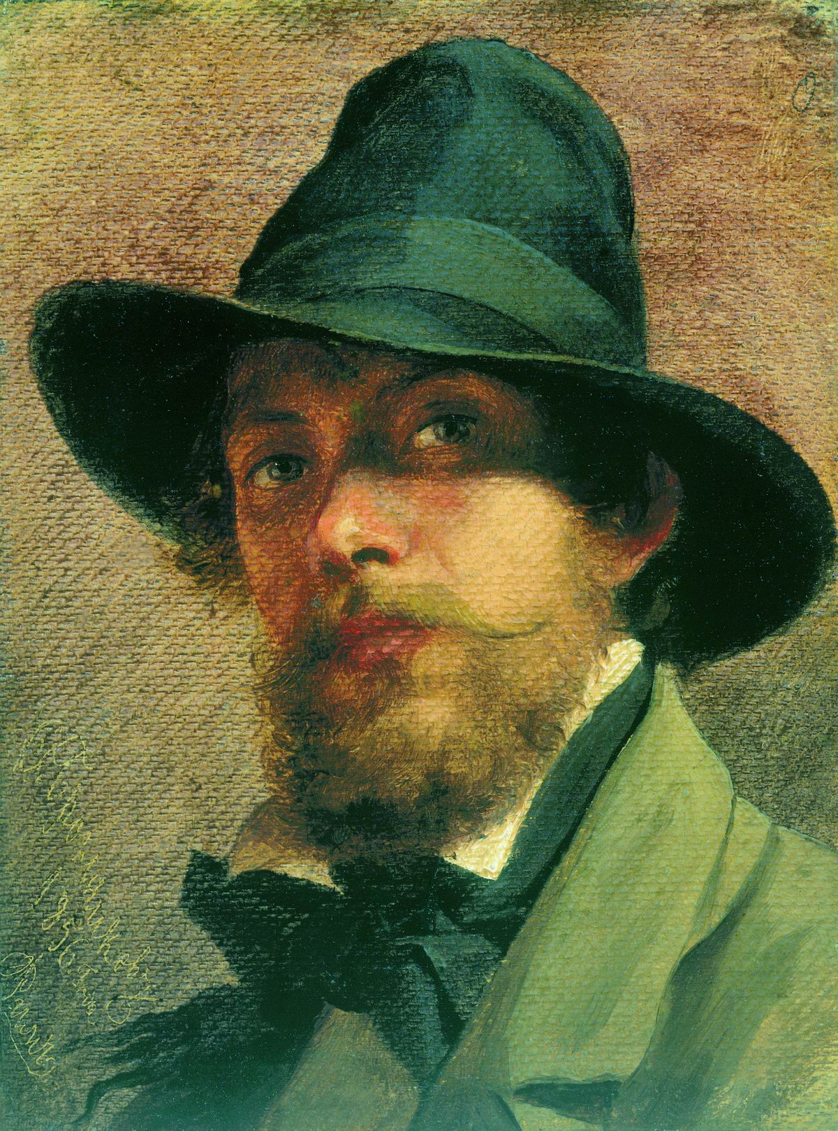 Бронников. Автопортрет. 1856