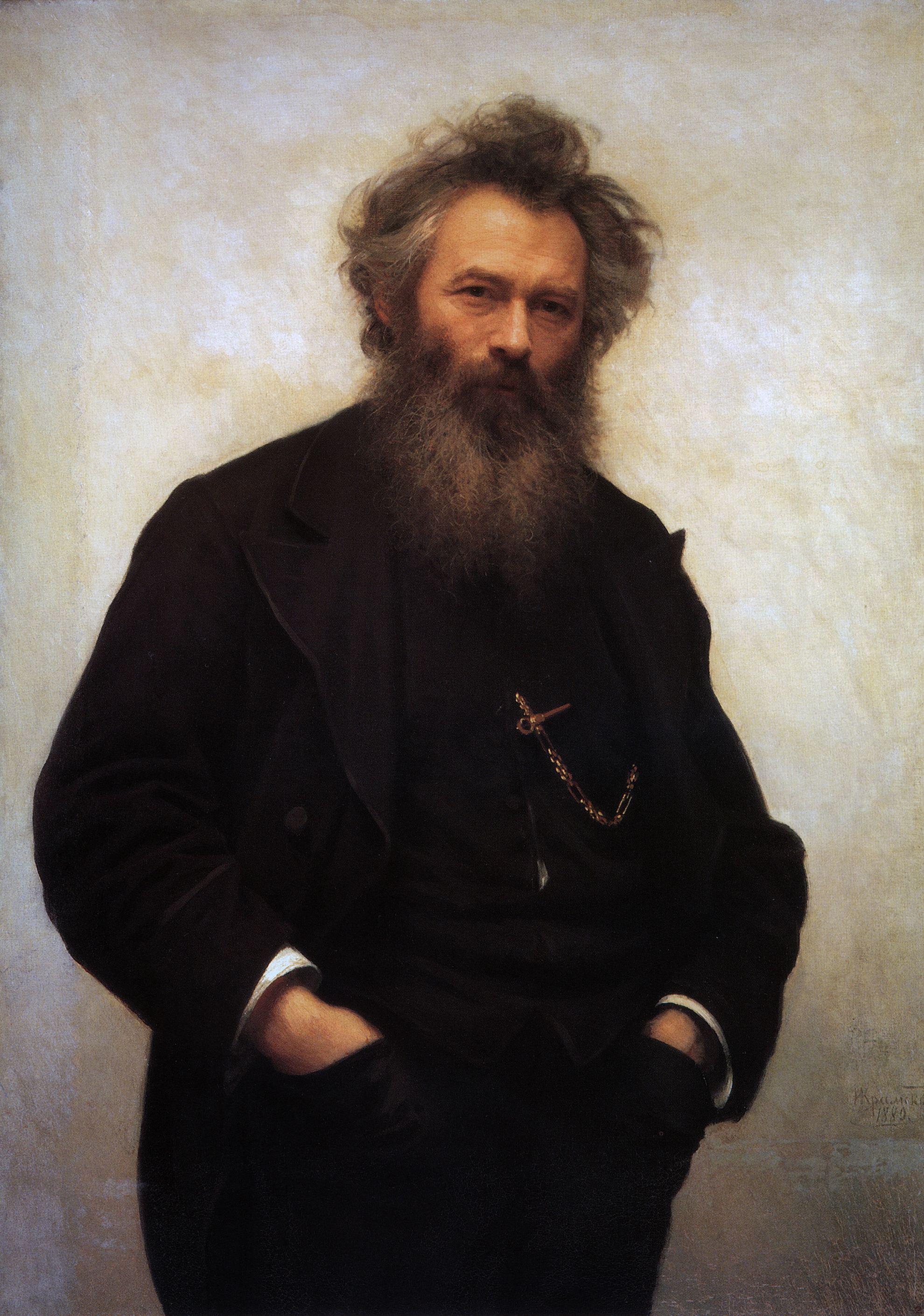 Крамской. Портрет И.И.Шишкина. 1880