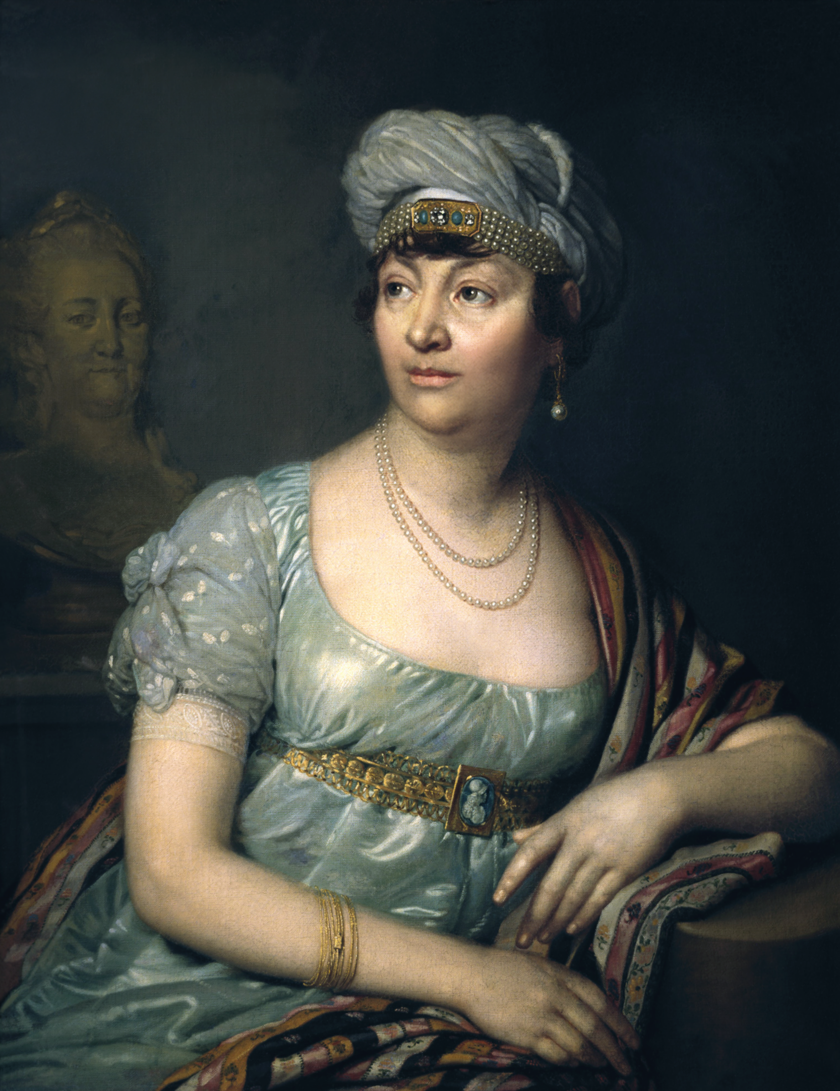 Боровиковский. Портрет Анны Луизы Жермены де Сталь (?). 1812